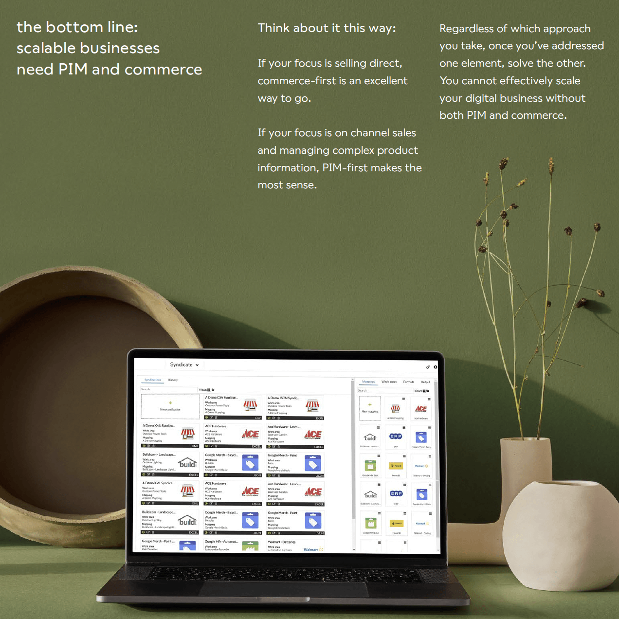 The bottom line: scalable businesses need PIM and commerce